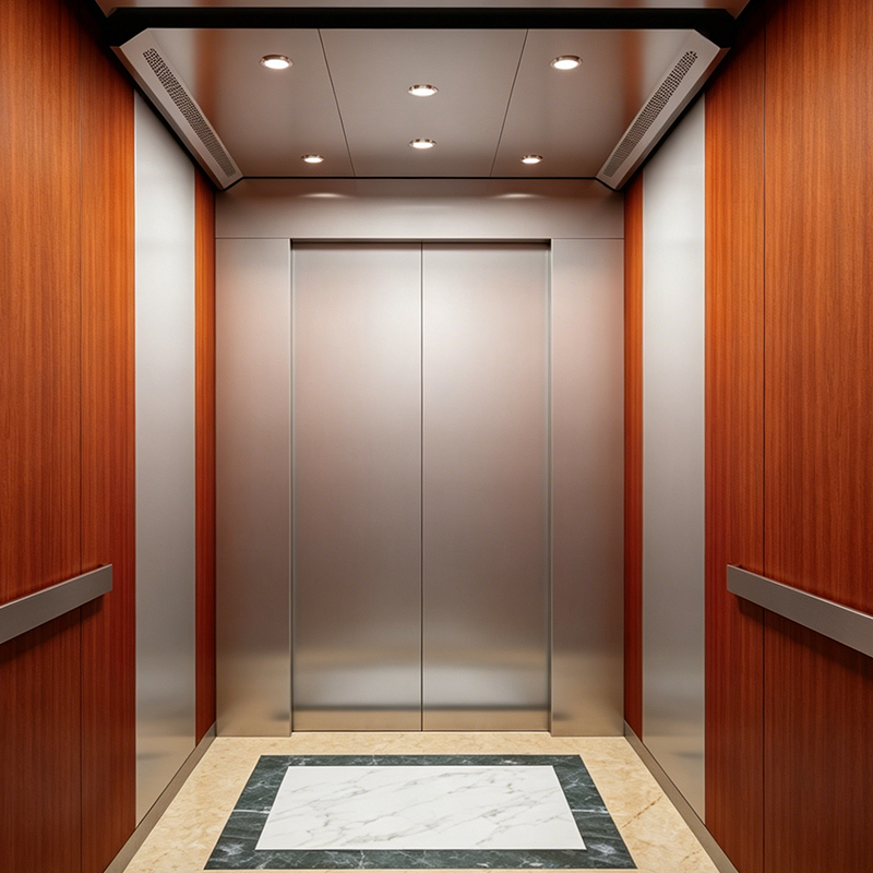 Ardaitheoir Paisinéirí Uasteorainn Cruach Péinteáilte le Flooring PVC